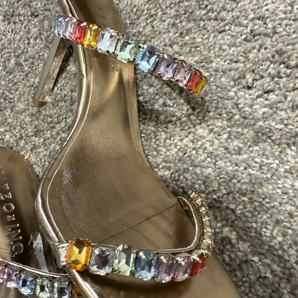 Multicolored rhinestone sandals - Picture 4 of 5